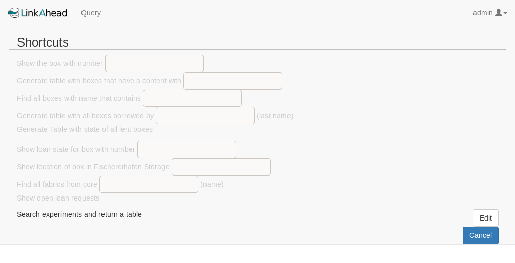 Choosing which shortcut to edit