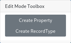 Edit mode toolbox